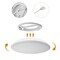 Quickway Imports 12" LED Ceiling Light Fixture Flush Mount 24W 6500K Cool Daylight Energy, White QI004034.M.WT - alternate 6